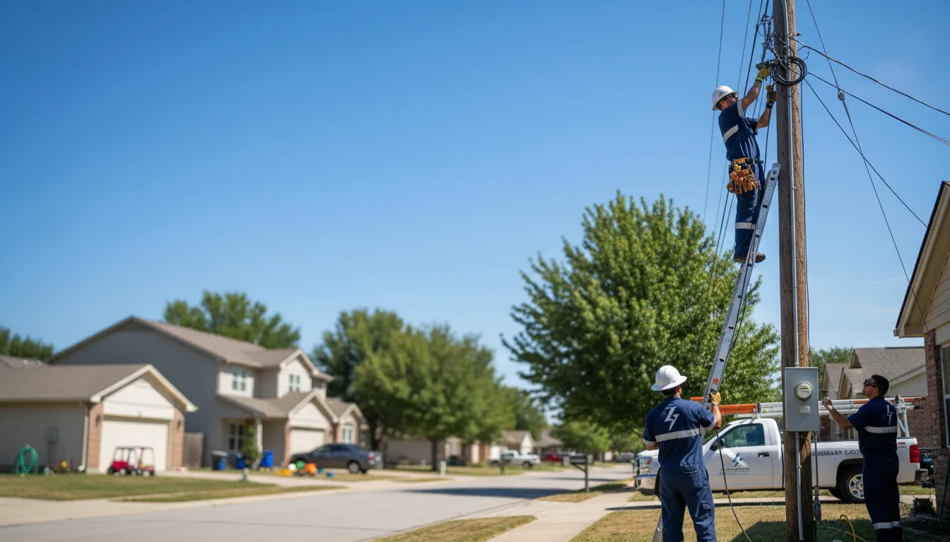 Residential electrician providing installation services in Oglethorpe, GA